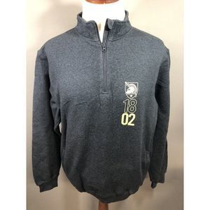 NEW - Army Knights Gray 1/4 Zip Up Sweatshirt Pullover Size Large